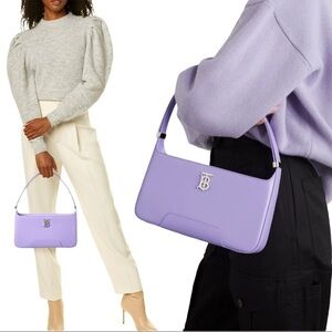 Burberry | NWT TB Leather Shoulder Bag in Lavender